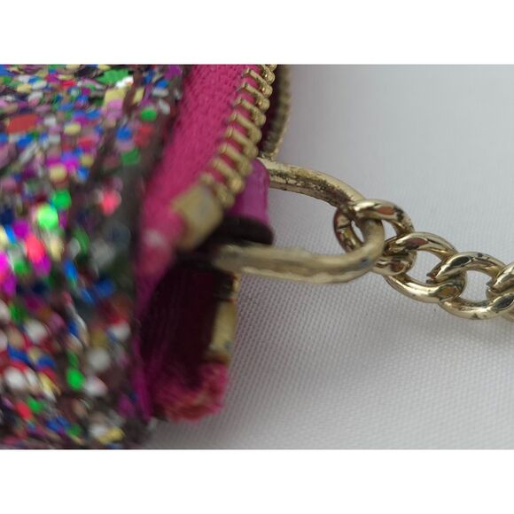 Kate Spade New York Pink Glitterball Sparkle Coin Purse - Picture 9 of 12